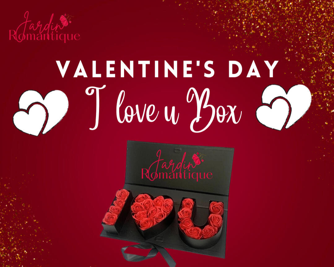 I love you Flower box